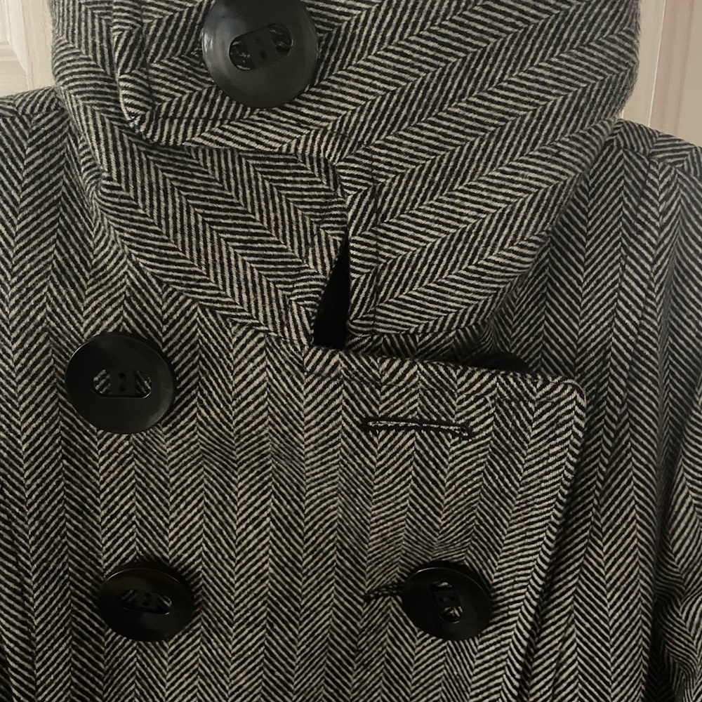 Soia and Kyo Wool Trench Coat Pea Coat